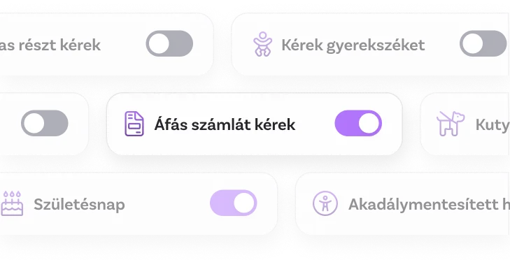 ÁFÁs számla születésnap terembérlés akadálymentesített