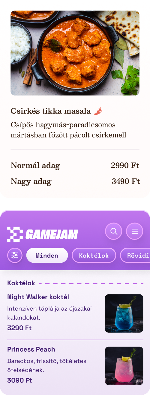 qr indiai koktél