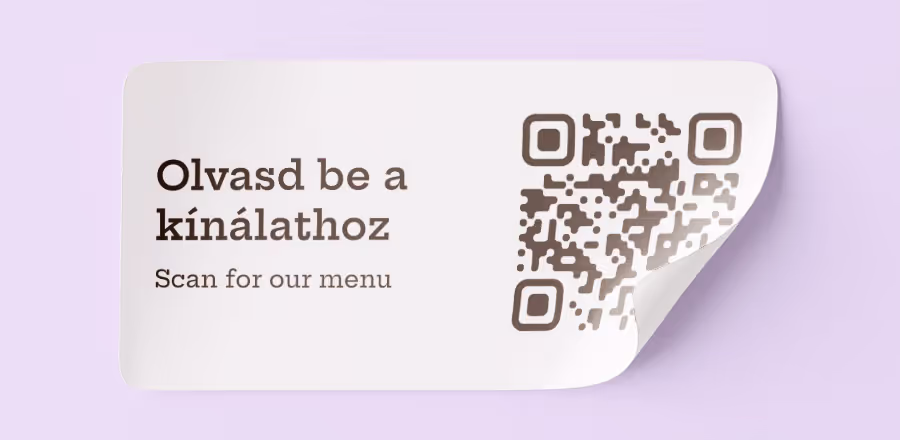 QR kódos matrica